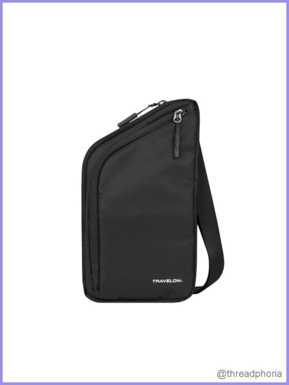 Slim RFID Crossbody Bag Adjustable Strap Lightweight Polyester Travel